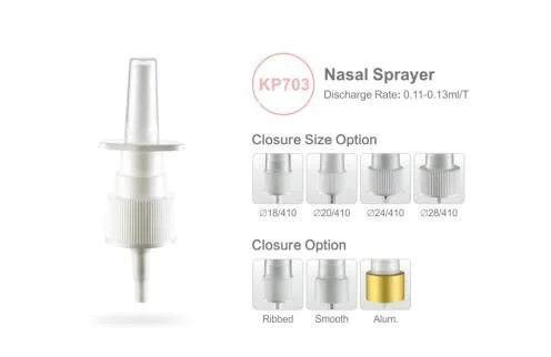 Factory Direct Sale 30/410 Nasal Spray for Pharmaceutical Throat Spray Nasal Pump Sprayer Smooth