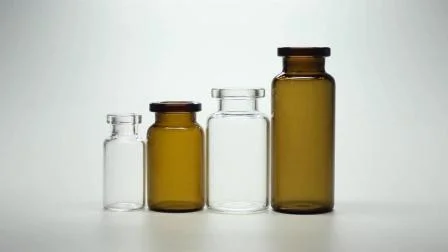 Mini flaconi in vetro trasparente o ambrato per uso farmaceutico o cosmetico da 3 ml, 10 ml, 30 ml