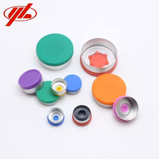 combinazione di plastica di alluminio di alluminio dell'iniezione farmaceutica di 13mm 20mm 32mm flip off tappo della fiala a crimpare