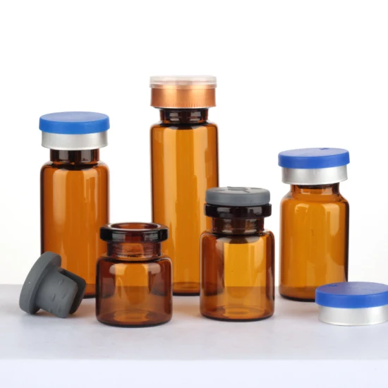 Fiale di vetro ambrato farmaceutico borosilicato di piccole dimensioni per iniezione piccola